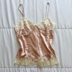 Nygard 100% silk lace camisole